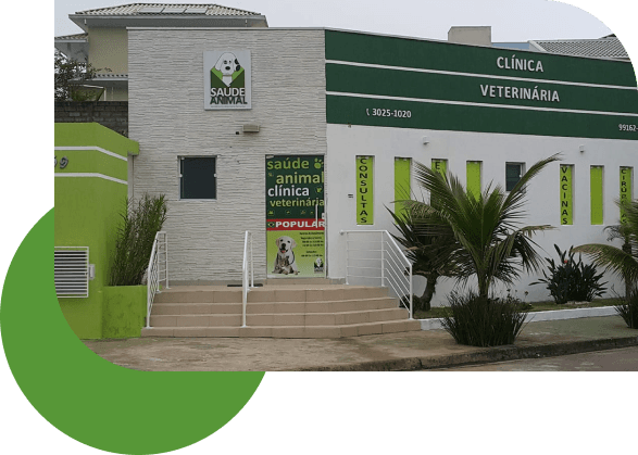 Fachada da Clínica Veterinária Saúde Animal em Taubaté